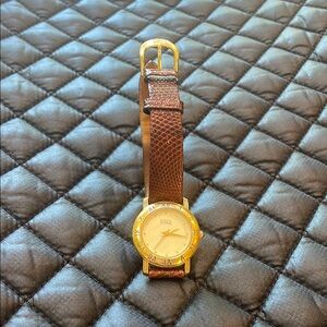 Gold and Brown Womens ESQ Watch